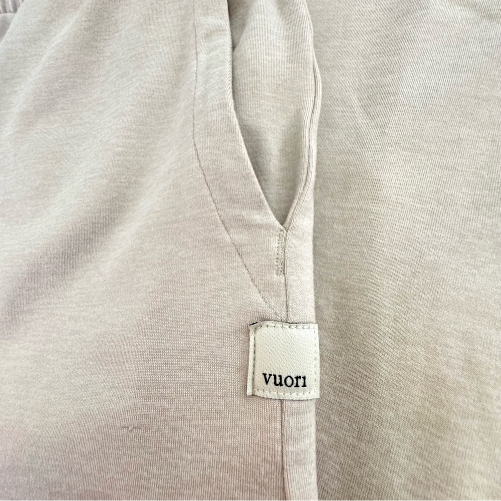 Vuori Halo Essential Wideleg Ecru Heather Med - Picture 4 of 12